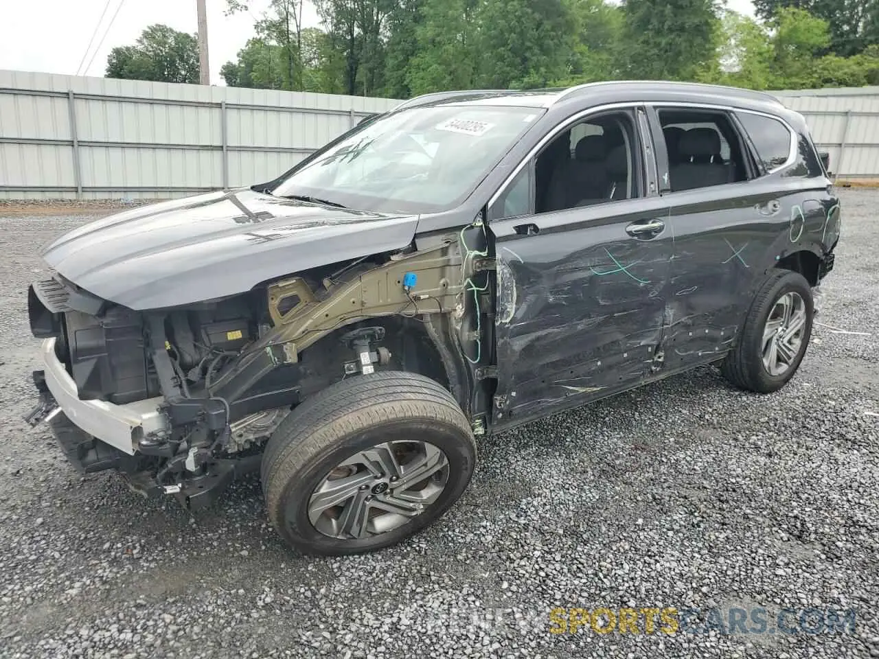 1 Photograph of a damaged car 5NMS24AJ3NH409747 HYUNDAI SANTA FE 2022