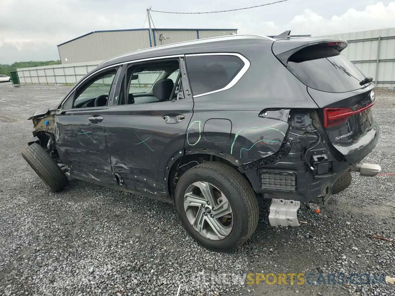 2 Photograph of a damaged car 5NMS24AJ3NH409747 HYUNDAI SANTA FE 2022