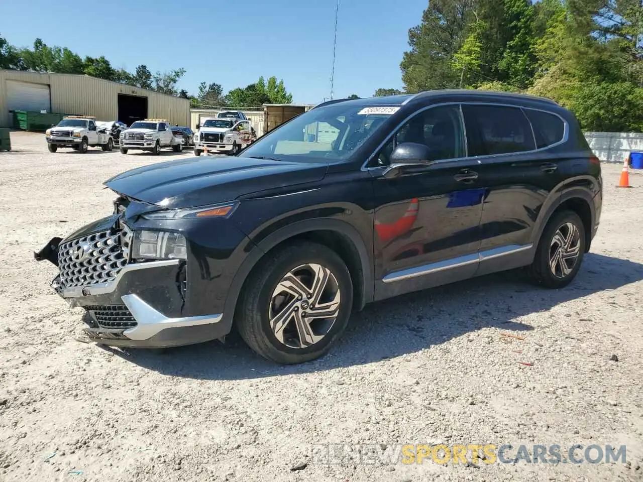 1 Photograph of a damaged car 5NMS24AJ3NH453800 HYUNDAI SANTA FE 2022
