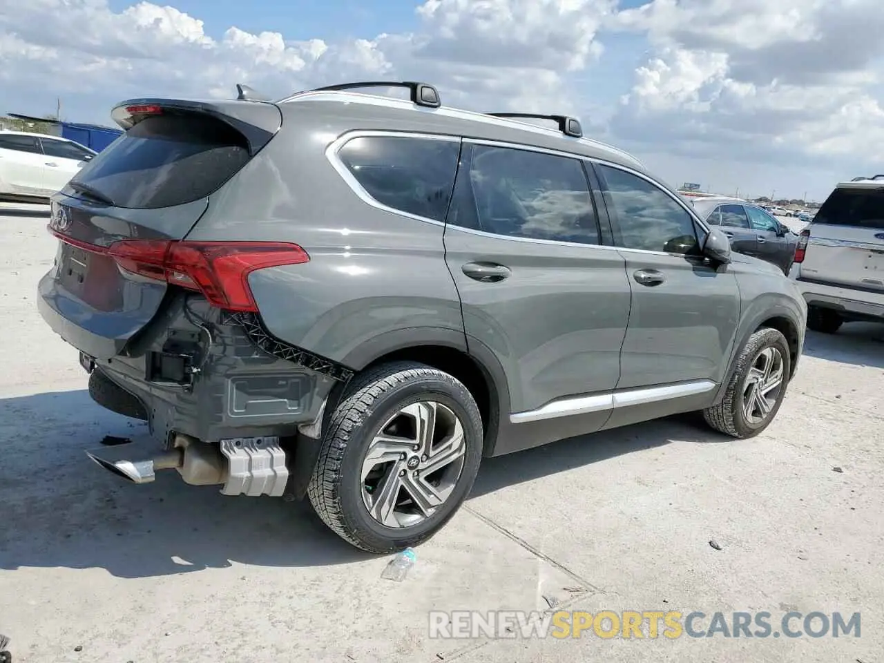 3 Photograph of a damaged car 5NMS24AJ4NH376404 HYUNDAI SANTA FE 2022