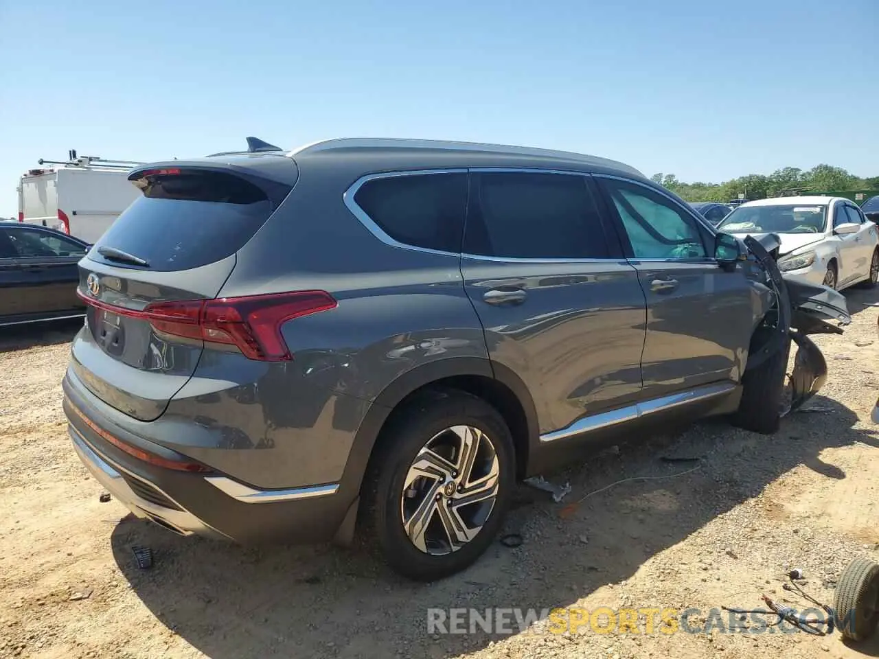 3 Photograph of a damaged car 5NMS24AJ4NH434849 HYUNDAI SANTA FE 2022