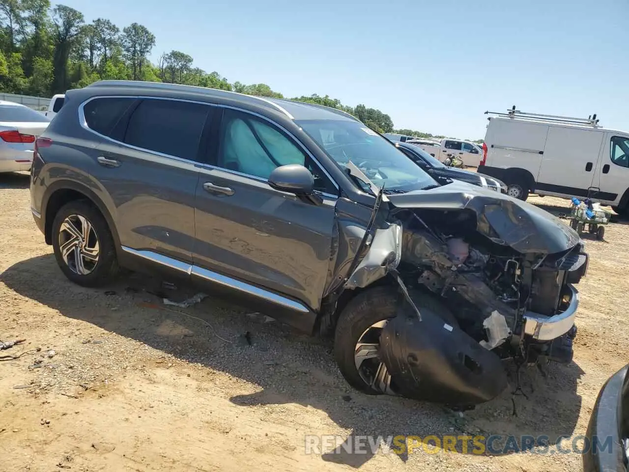 4 Photograph of a damaged car 5NMS24AJ4NH434849 HYUNDAI SANTA FE 2022