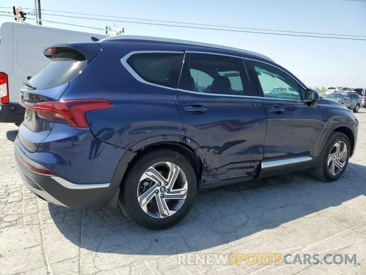 3 Photograph of a damaged car 5NMS24AJ9NH460931 HYUNDAI SANTA FE 2022