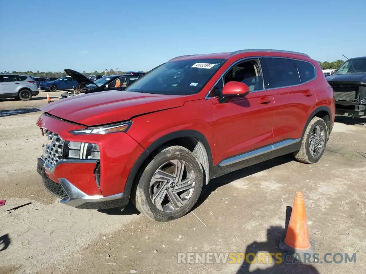 1 Photograph of a damaged car 5NMS24AJXNH482064 HYUNDAI SANTA FE 2022