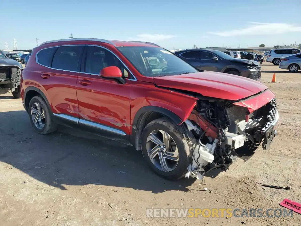 4 Photograph of a damaged car 5NMS24AJXNH482064 HYUNDAI SANTA FE 2022