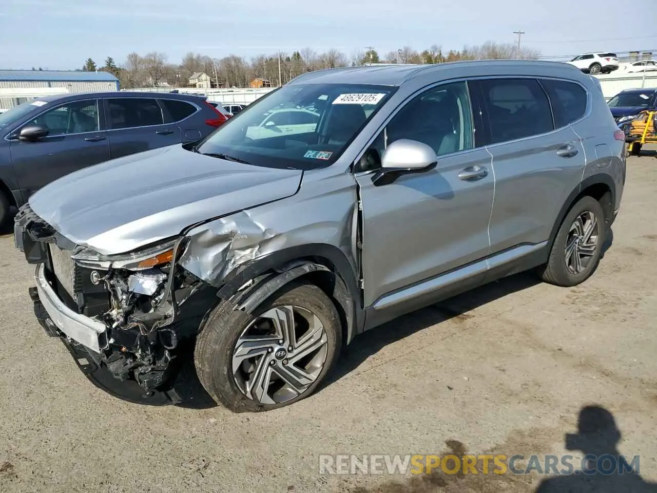 1 Photograph of a damaged car 5NMS2DAJ0NH399386 HYUNDAI SANTA FE 2022