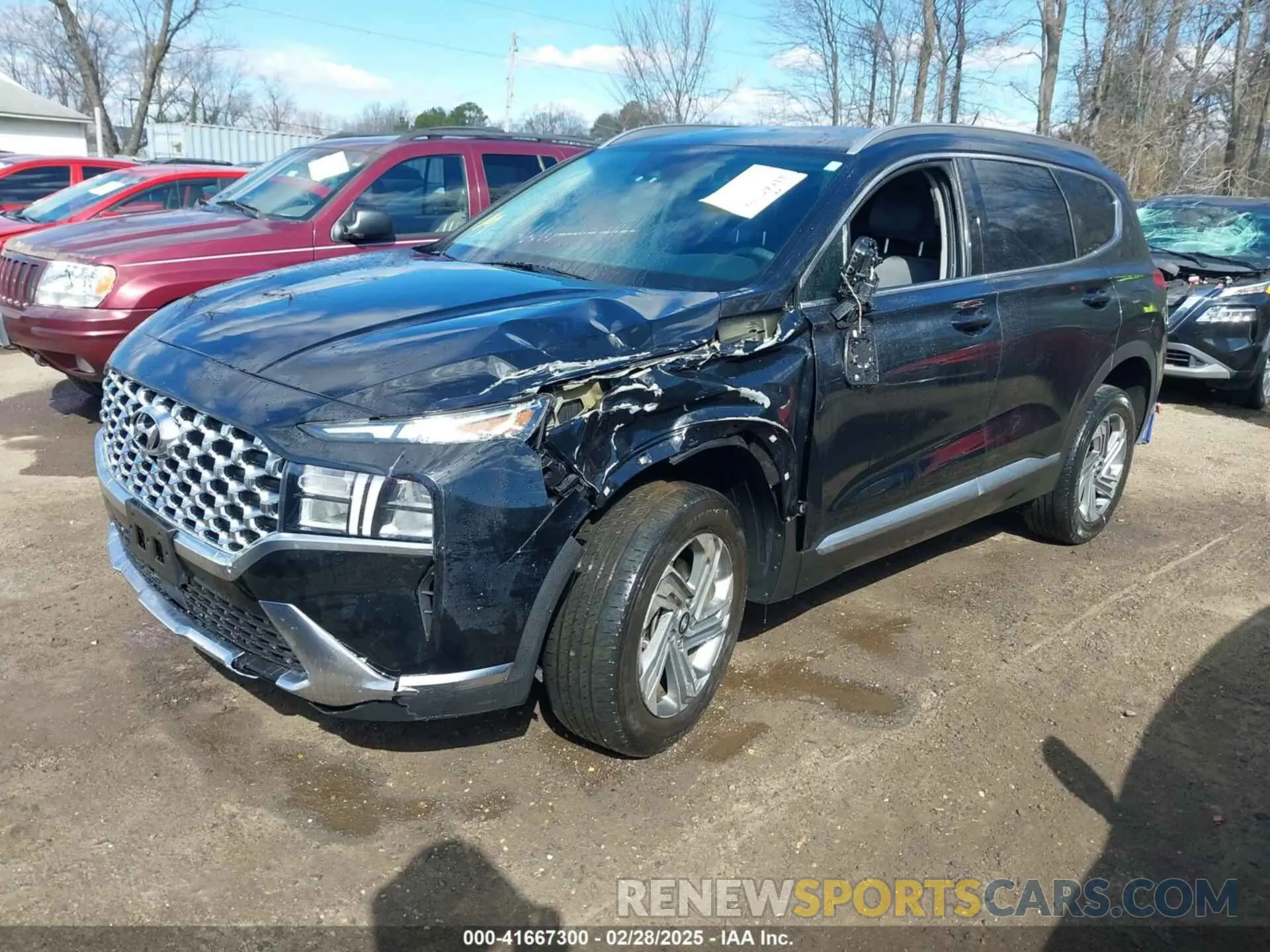 2 Photograph of a damaged car 5NMS2DAJ2NH457997 HYUNDAI SANTA FE 2022