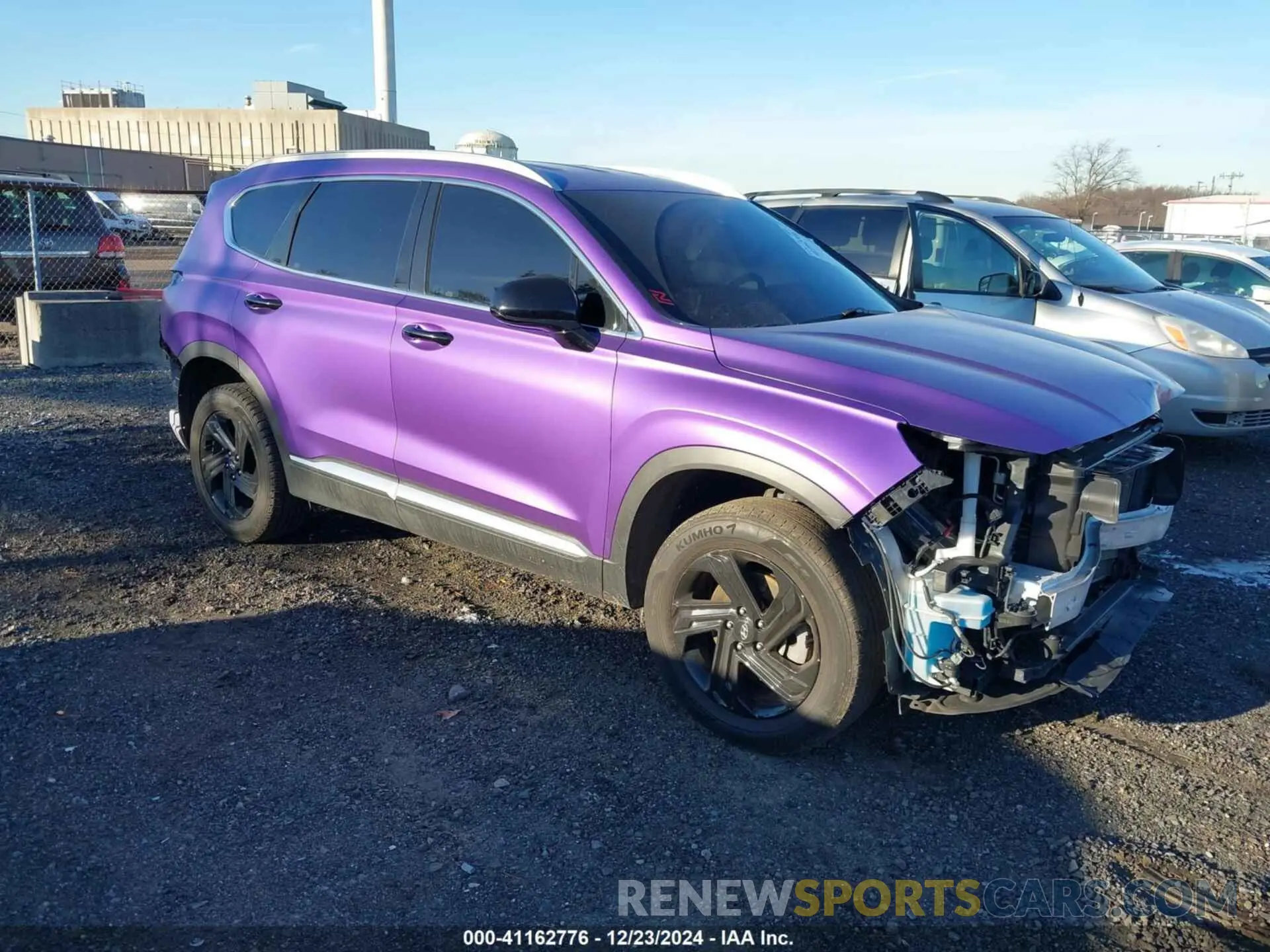 1 Photograph of a damaged car 5NMS2DAJ3NH410199 HYUNDAI SANTA FE 2022