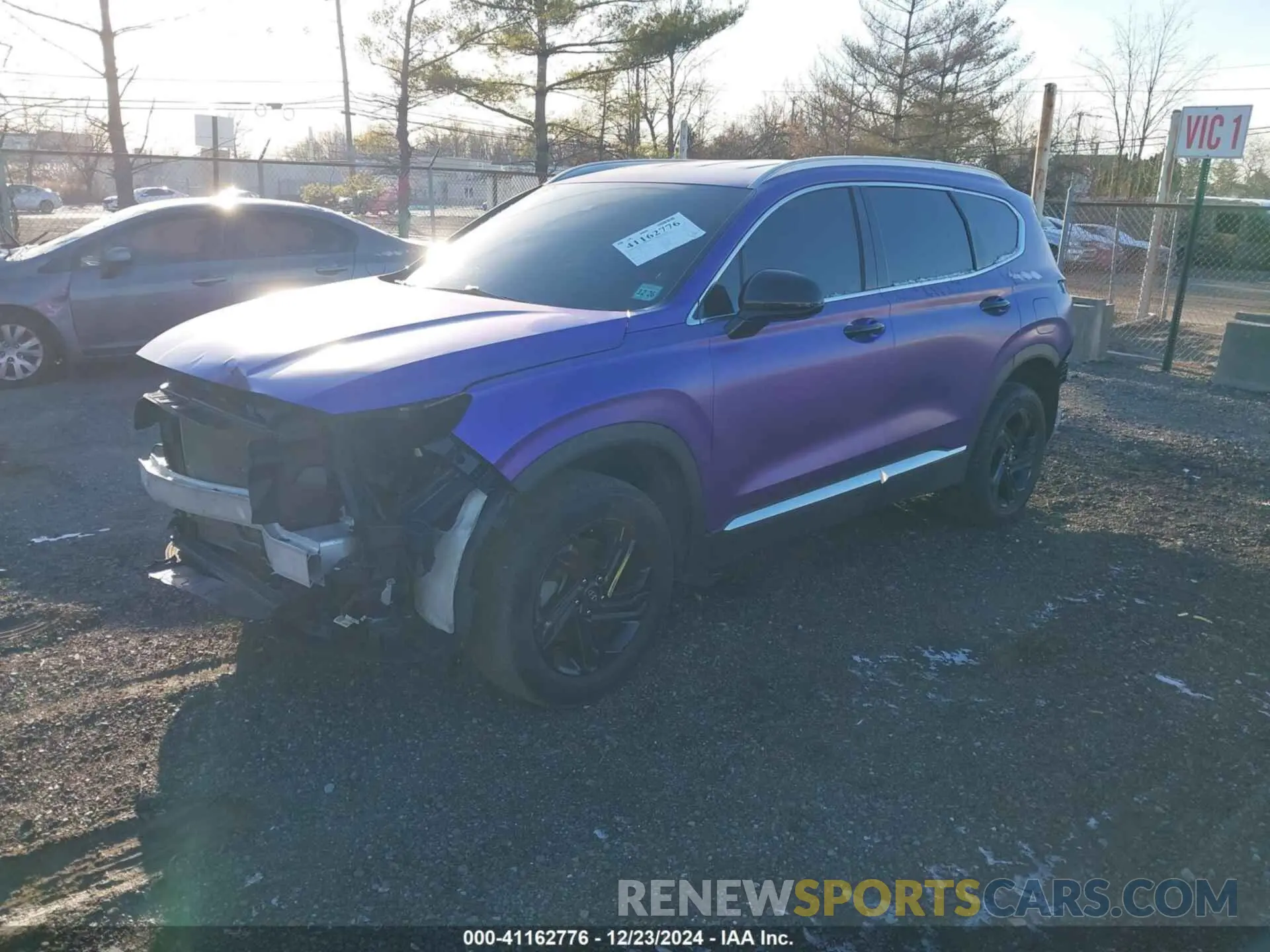 2 Photograph of a damaged car 5NMS2DAJ3NH410199 HYUNDAI SANTA FE 2022