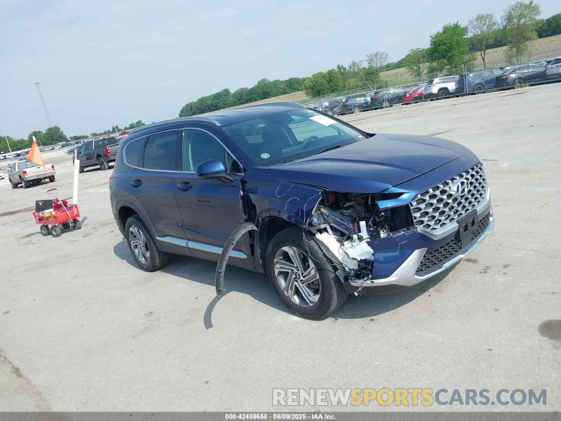 1 Photograph of a damaged car 5NMS2DAJ5NH412200 HYUNDAI SANTA FE 2022
