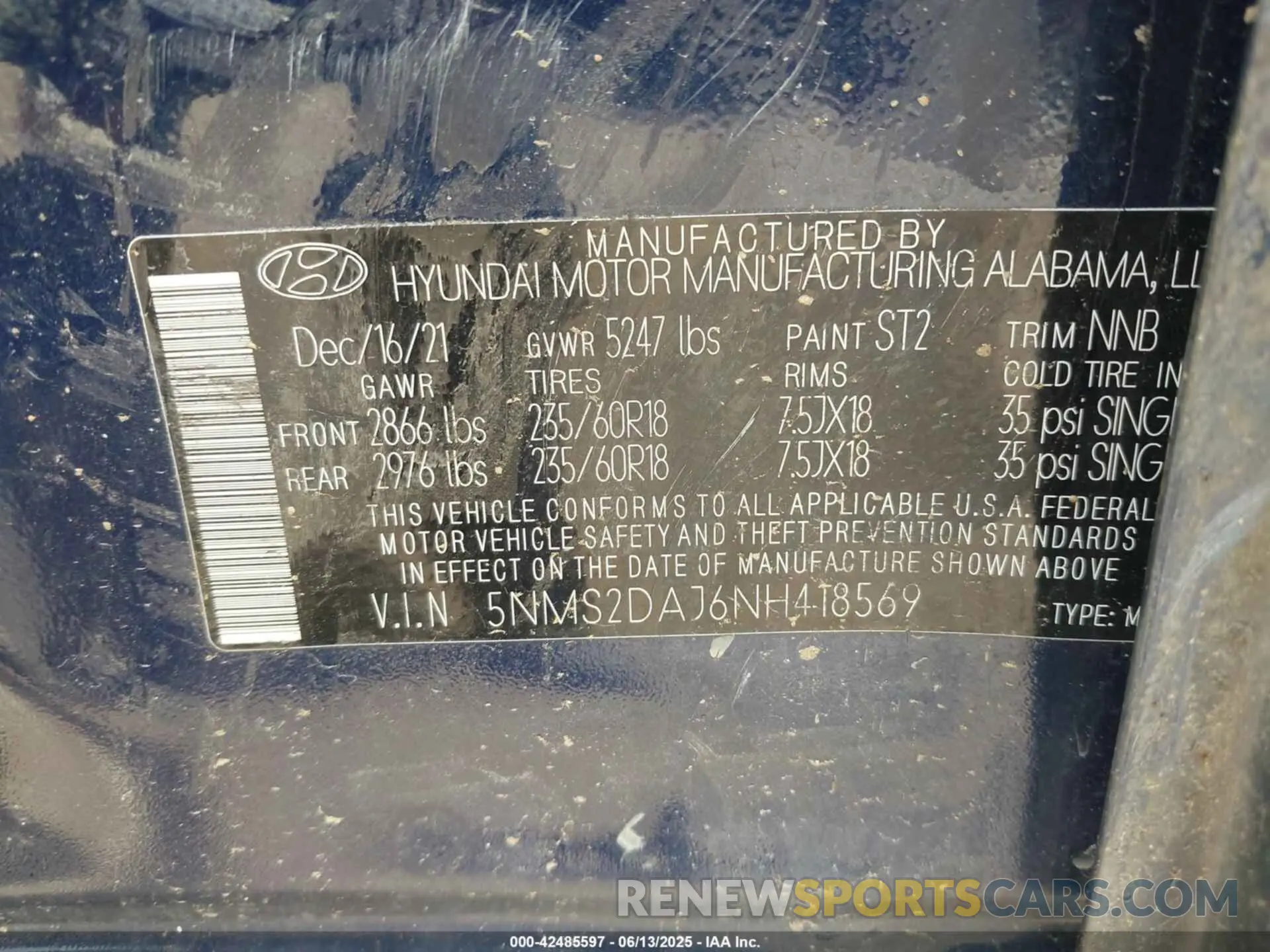 9 Photograph of a damaged car 5NMS2DAJ6NH418569 HYUNDAI SANTA FE 2022