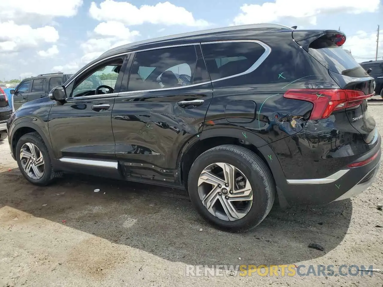 2 Photograph of a damaged car 5NMS34AJ2NH462873 HYUNDAI SANTA FE 2022