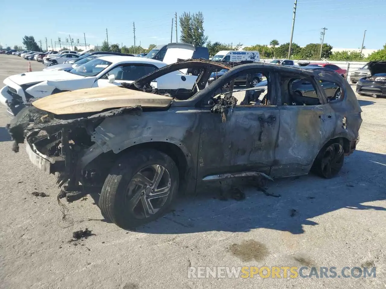 1 Photograph of a damaged car 5NMS34AJ2NH473565 HYUNDAI SANTA FE 2022