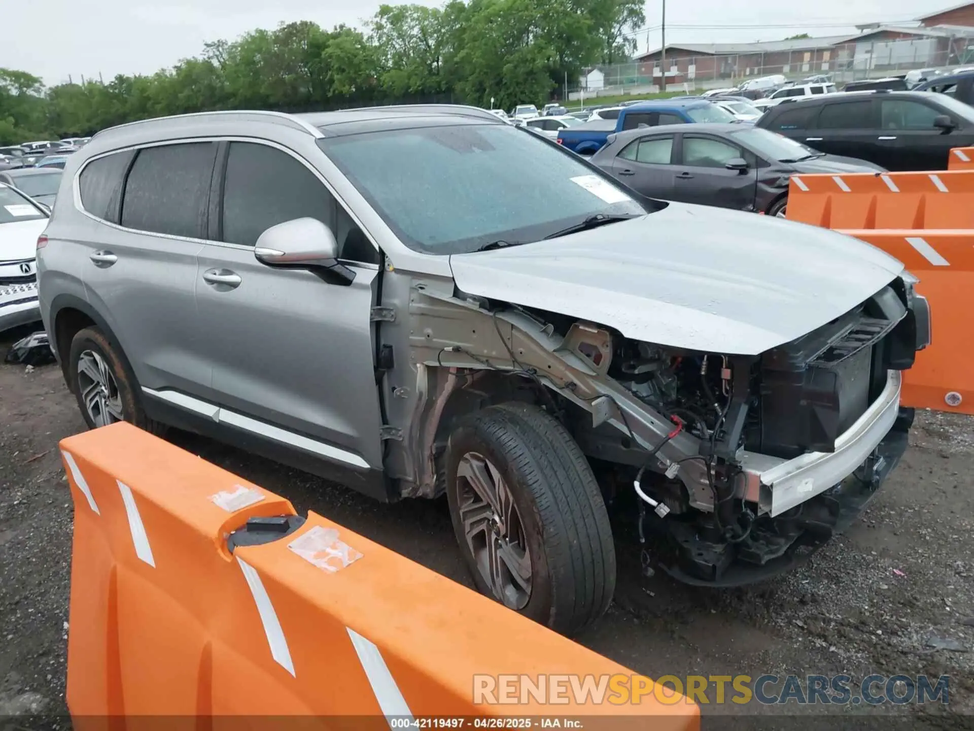 1 Photograph of a damaged car 5NMS34AJ2NH476238 HYUNDAI SANTA FE 2022