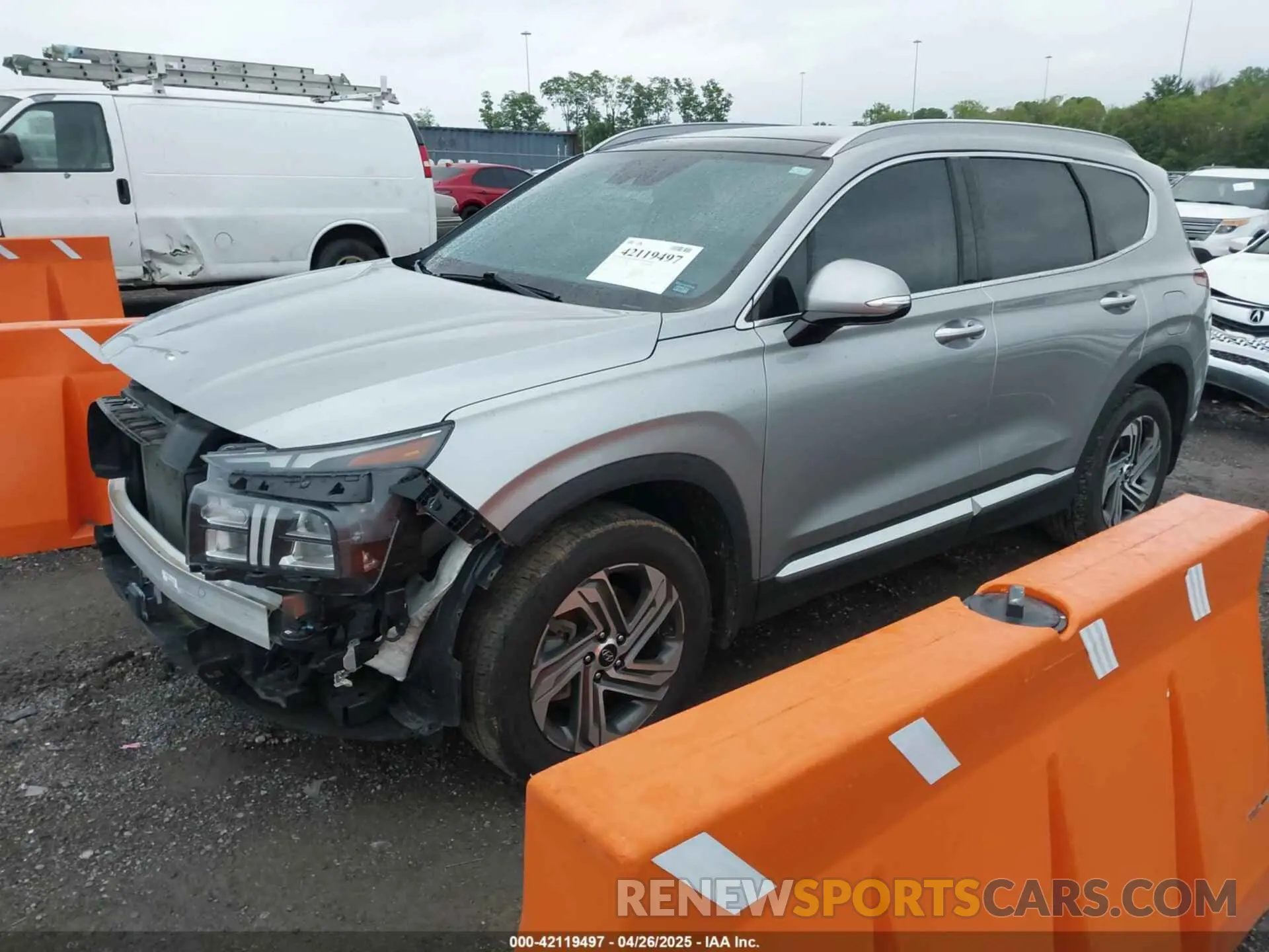 2 Photograph of a damaged car 5NMS34AJ2NH476238 HYUNDAI SANTA FE 2022