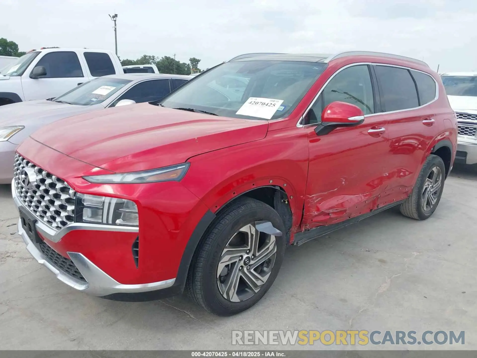 2 Photograph of a damaged car 5NMS34AJ7NH475909 HYUNDAI SANTA FE 2022