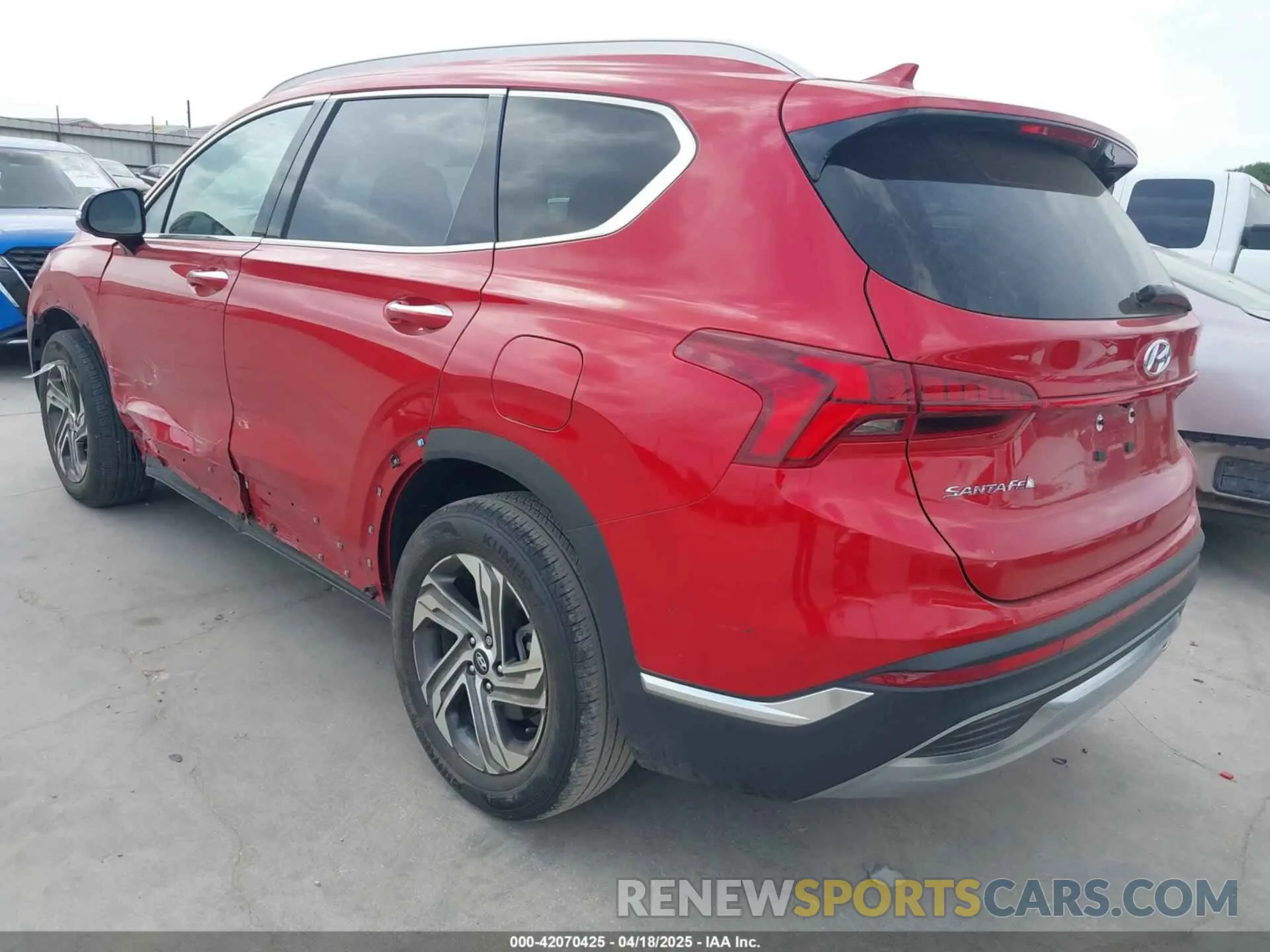 3 Photograph of a damaged car 5NMS34AJ7NH475909 HYUNDAI SANTA FE 2022