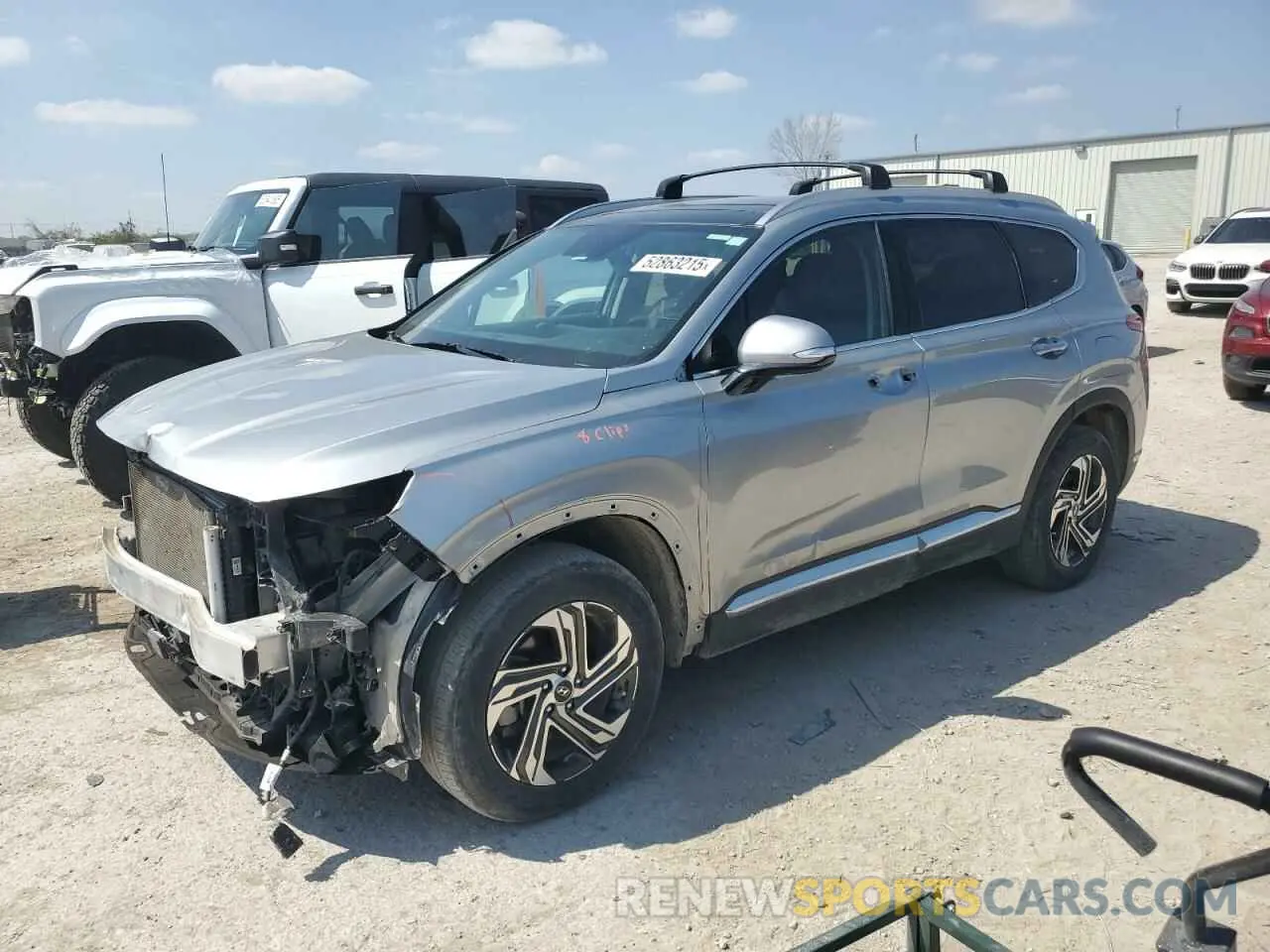 1 Photograph of a damaged car 5NMS34AJ8NH467401 HYUNDAI SANTA FE 2022