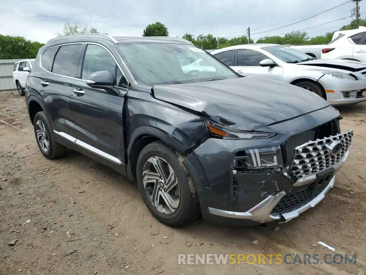 4 Photograph of a damaged car 5NMS3DAJ2NH392386 HYUNDAI SANTA FE 2022