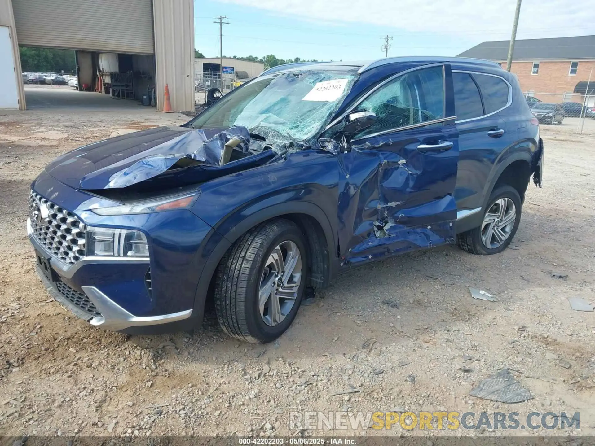 2 Photograph of a damaged car 5NMS3DAJ4NH380479 HYUNDAI SANTA FE 2022