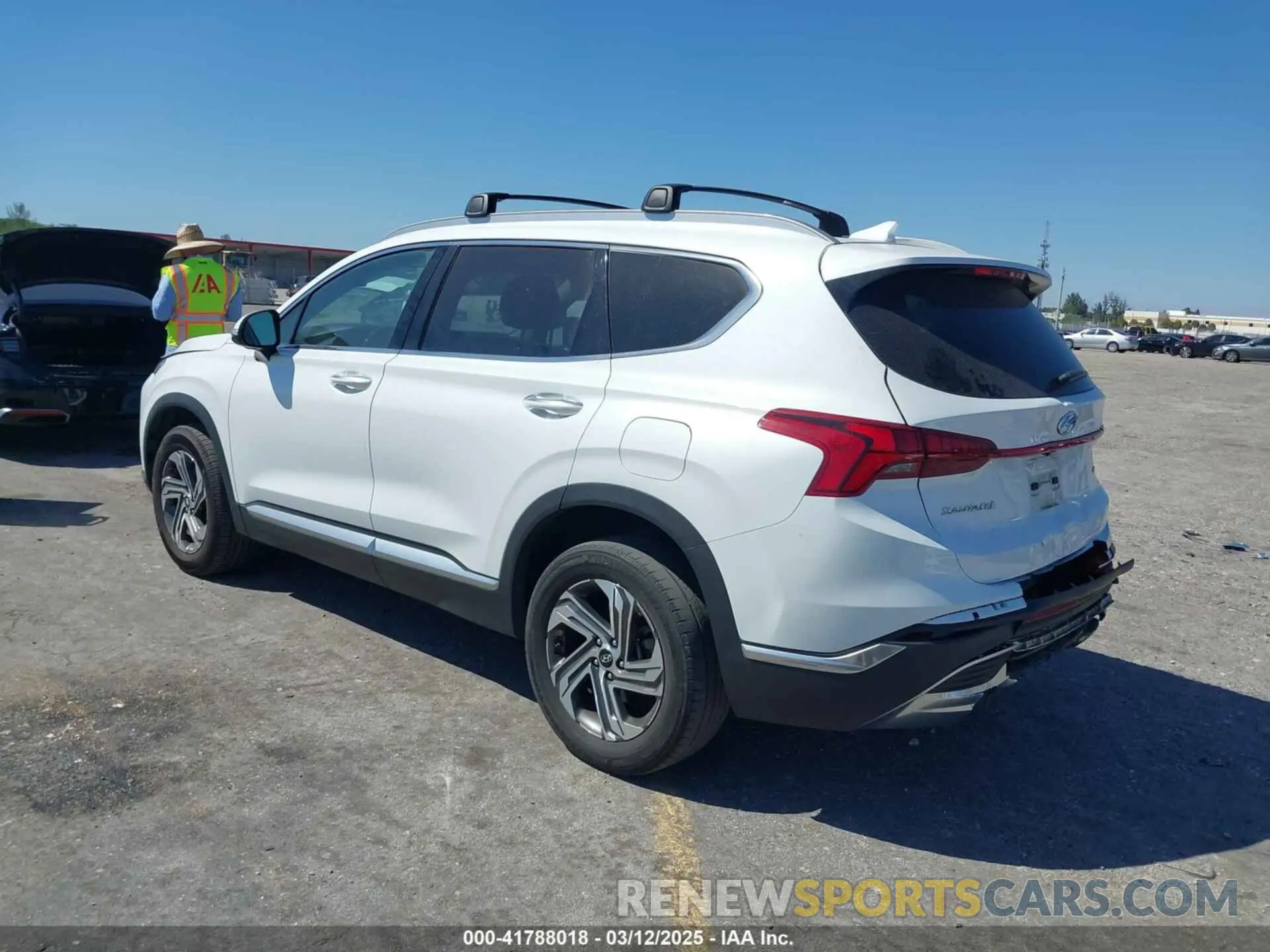 3 Photograph of a damaged car 5NMS3DAJ5NH437675 HYUNDAI SANTA FE 2022