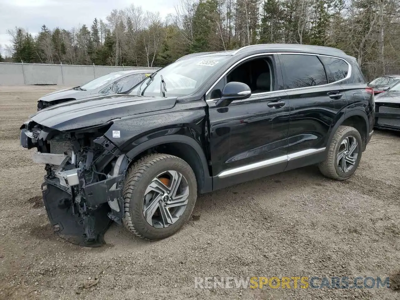 1 Photograph of a damaged car 5NMS3DAJ5NH463855 HYUNDAI SANTA FE 2022