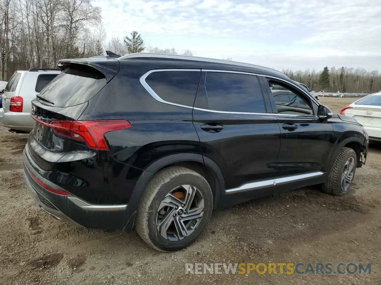 3 Photograph of a damaged car 5NMS3DAJ5NH463855 HYUNDAI SANTA FE 2022