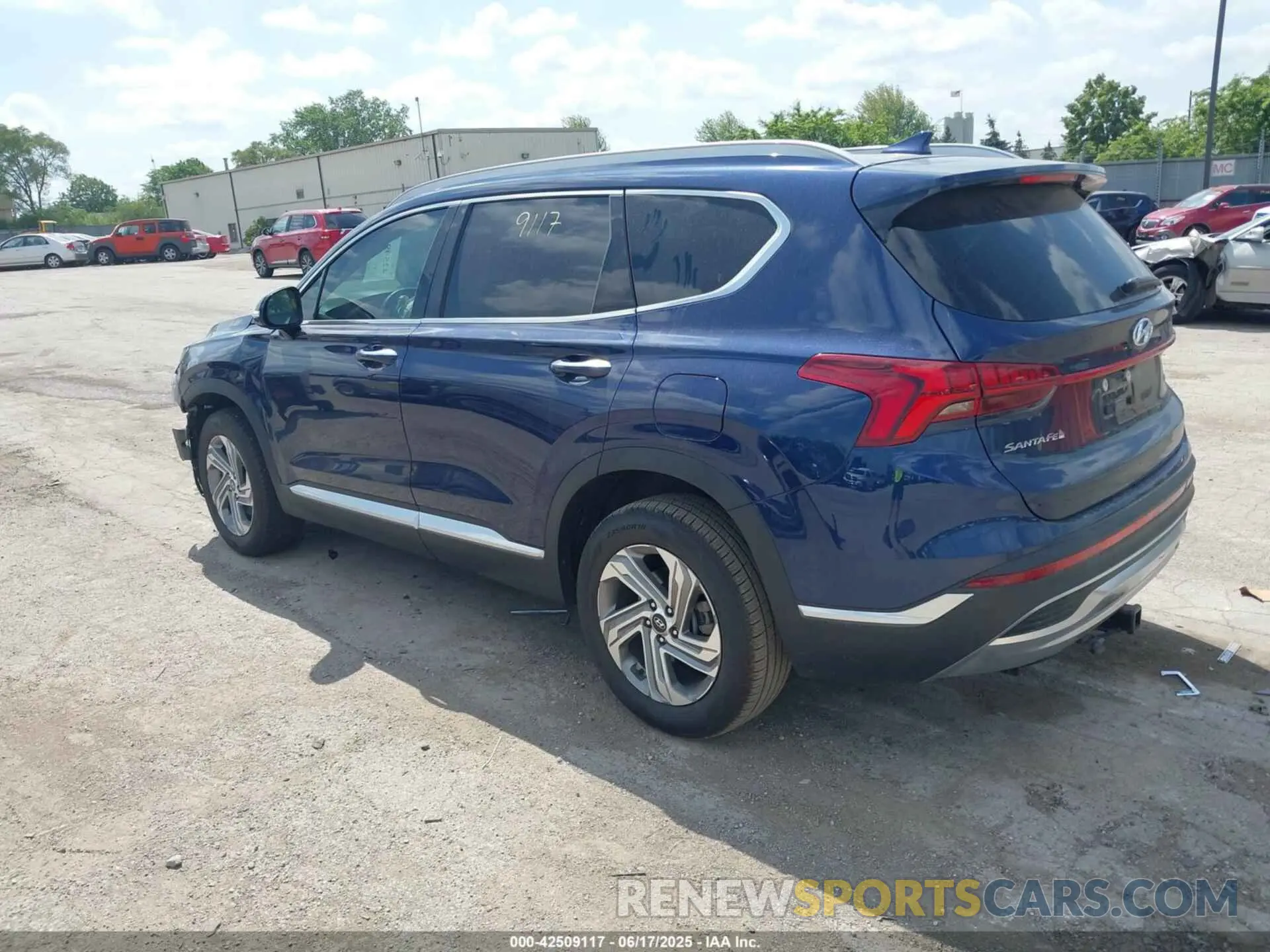 3 Photograph of a damaged car 5NMS3DAJ6NH403745 HYUNDAI SANTA FE 2022