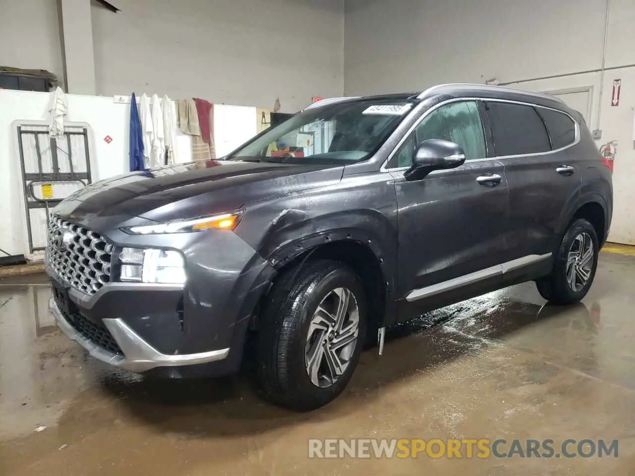 1 Photograph of a damaged car 5NMS3DAJ6NH406614 HYUNDAI SANTA FE 2022