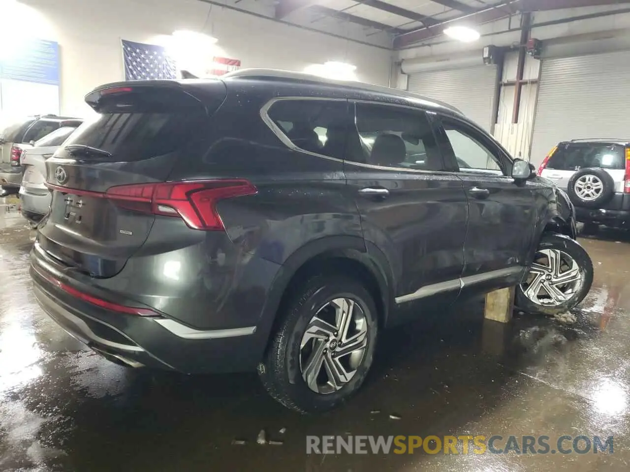 3 Photograph of a damaged car 5NMS3DAJ6NH406614 HYUNDAI SANTA FE 2022