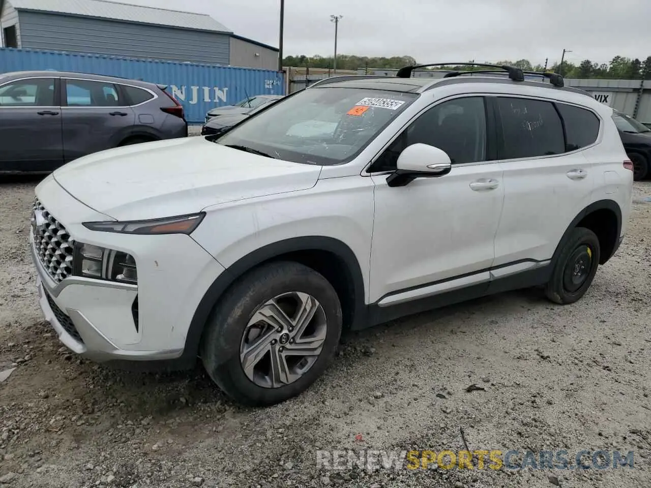 1 Photograph of a damaged car 5NMS3DAJ7NH460066 HYUNDAI SANTA FE 2022