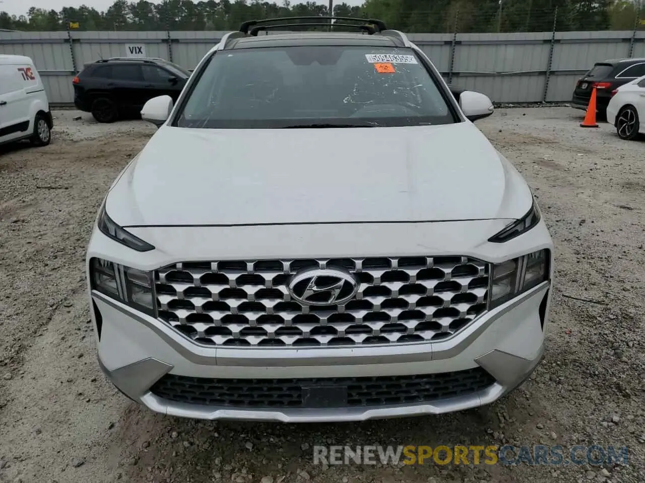 5 Photograph of a damaged car 5NMS3DAJ7NH460066 HYUNDAI SANTA FE 2022
