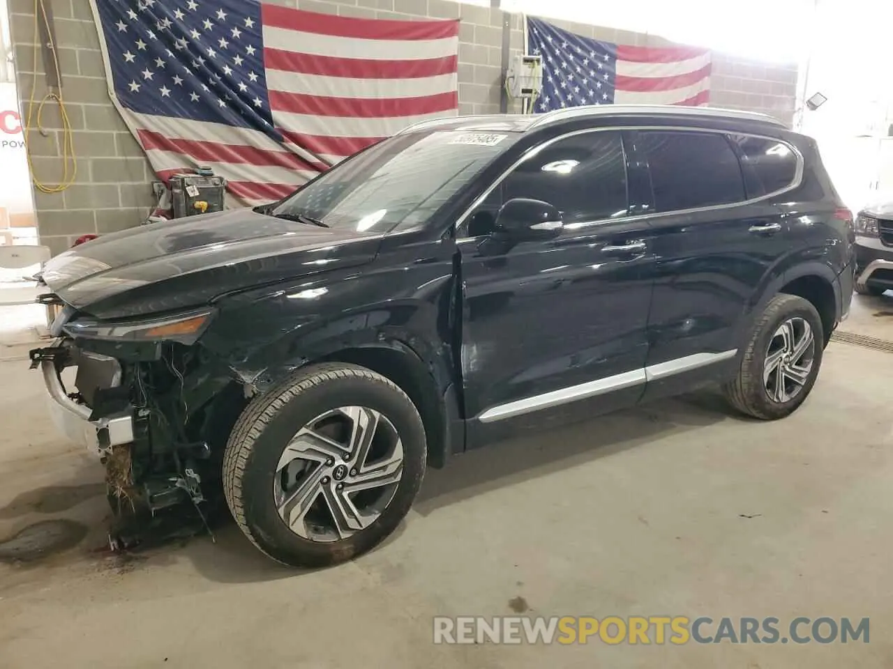 1 Photograph of a damaged car 5NMS3DAJ9NH476334 HYUNDAI SANTA FE 2022