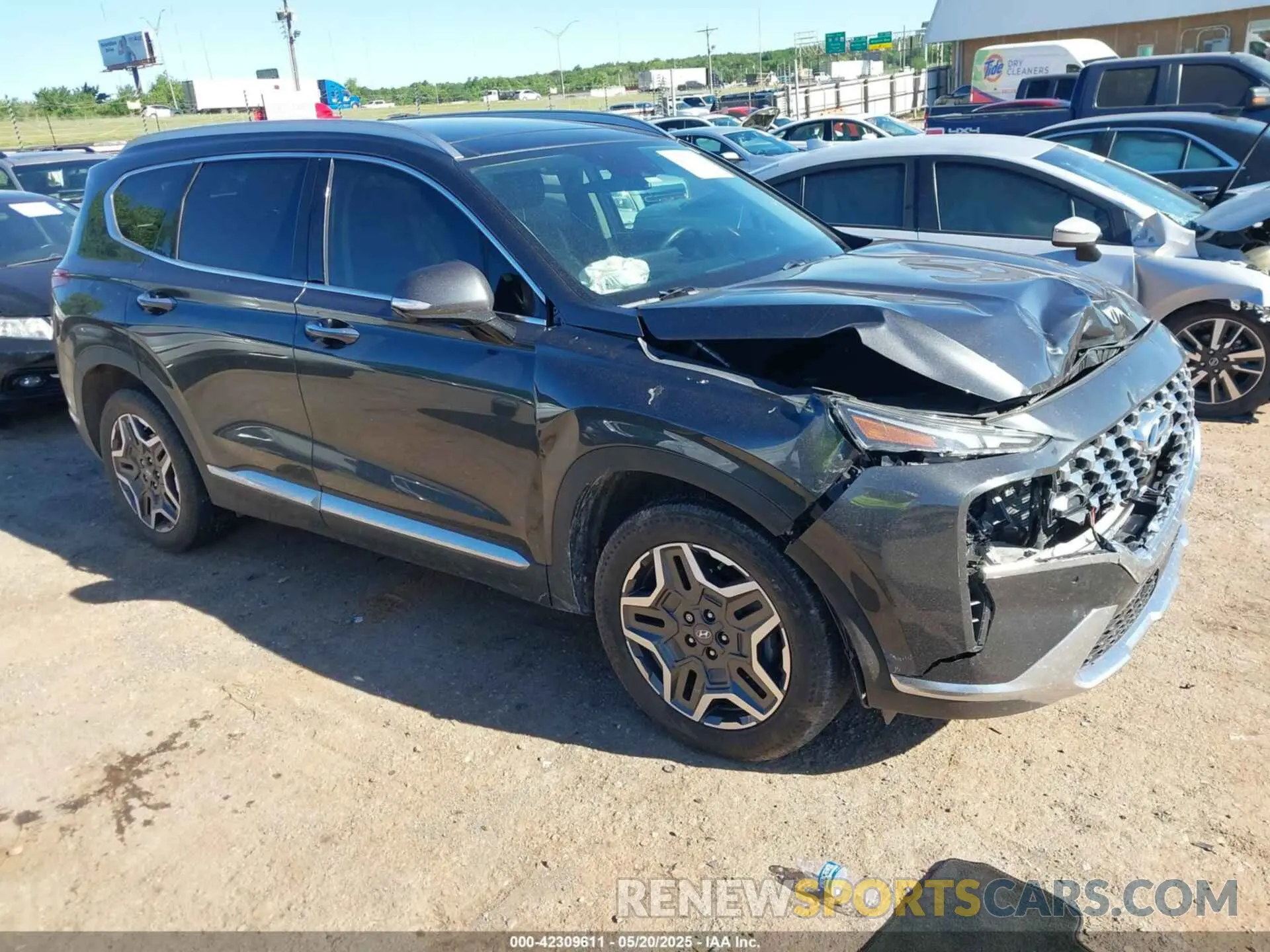 1 Photograph of a damaged car 5NMS44AL6NH479156 HYUNDAI SANTA FE 2022