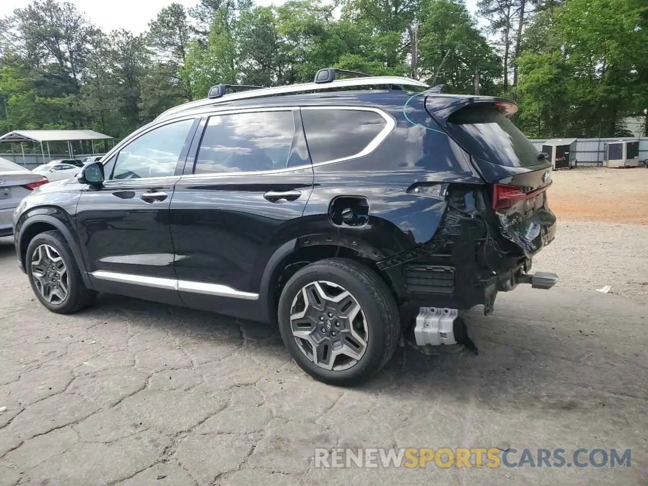 2 Photograph of a damaged car 5NMS44AL7NH376733 HYUNDAI SANTA FE 2022