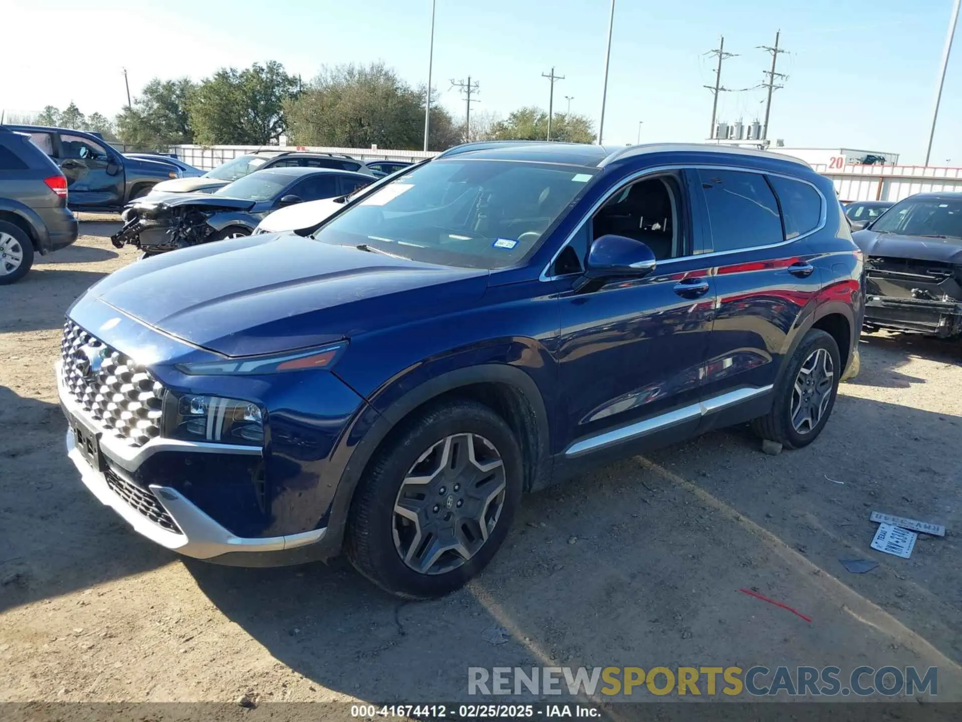2 Photograph of a damaged car 5NMS44ALXNH417596 HYUNDAI SANTA FE 2022