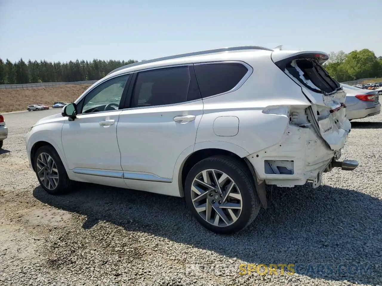 2 Photograph of a damaged car 5NMS54AL0NH398179 HYUNDAI SANTA FE 2022