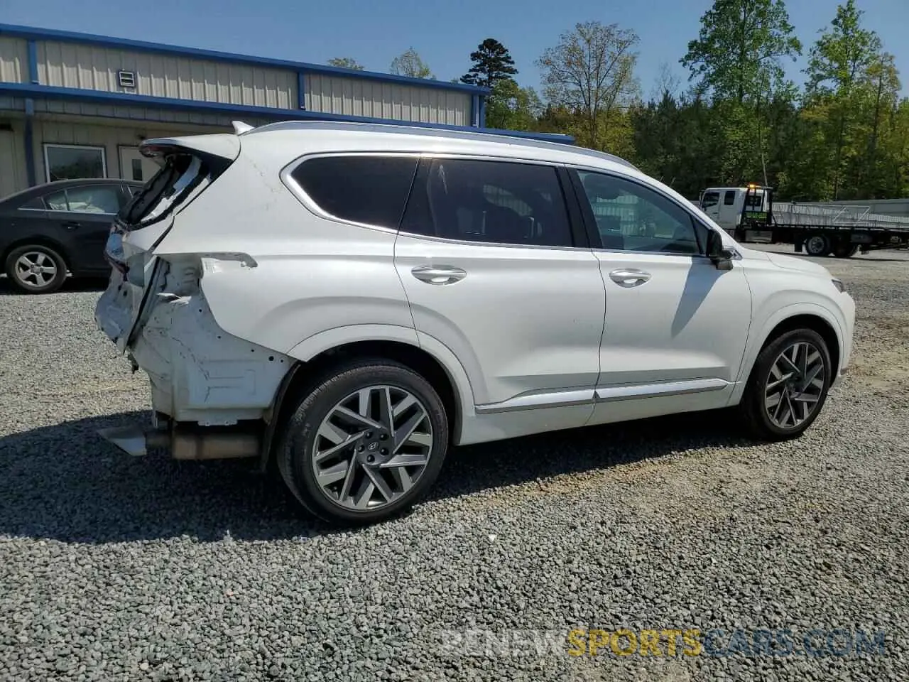 3 Photograph of a damaged car 5NMS54AL0NH398179 HYUNDAI SANTA FE 2022