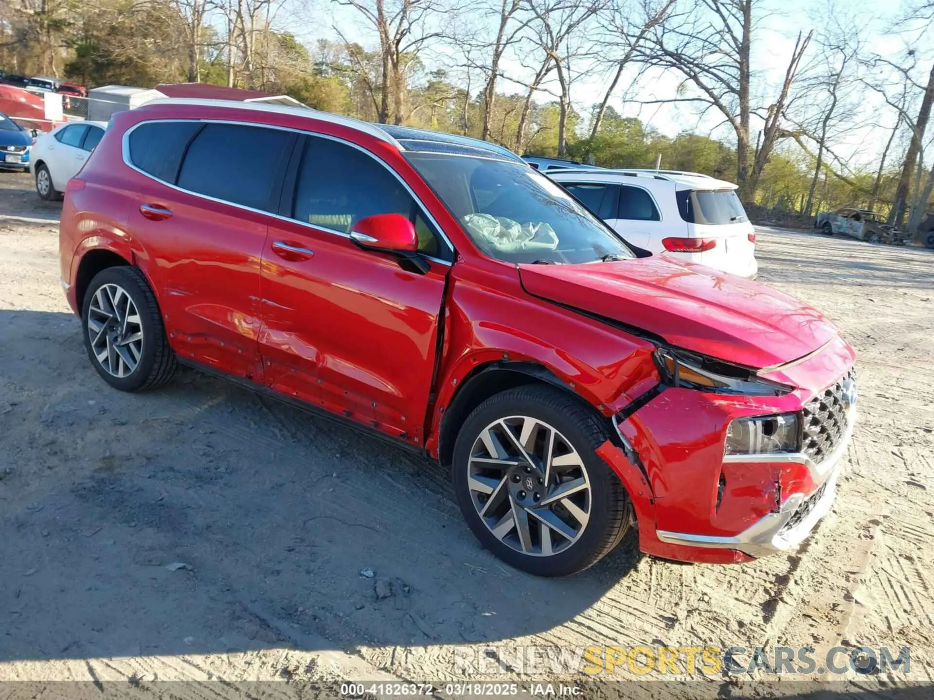 1 Photograph of a damaged car 5NMS54AL0NH454654 HYUNDAI SANTA FE 2022