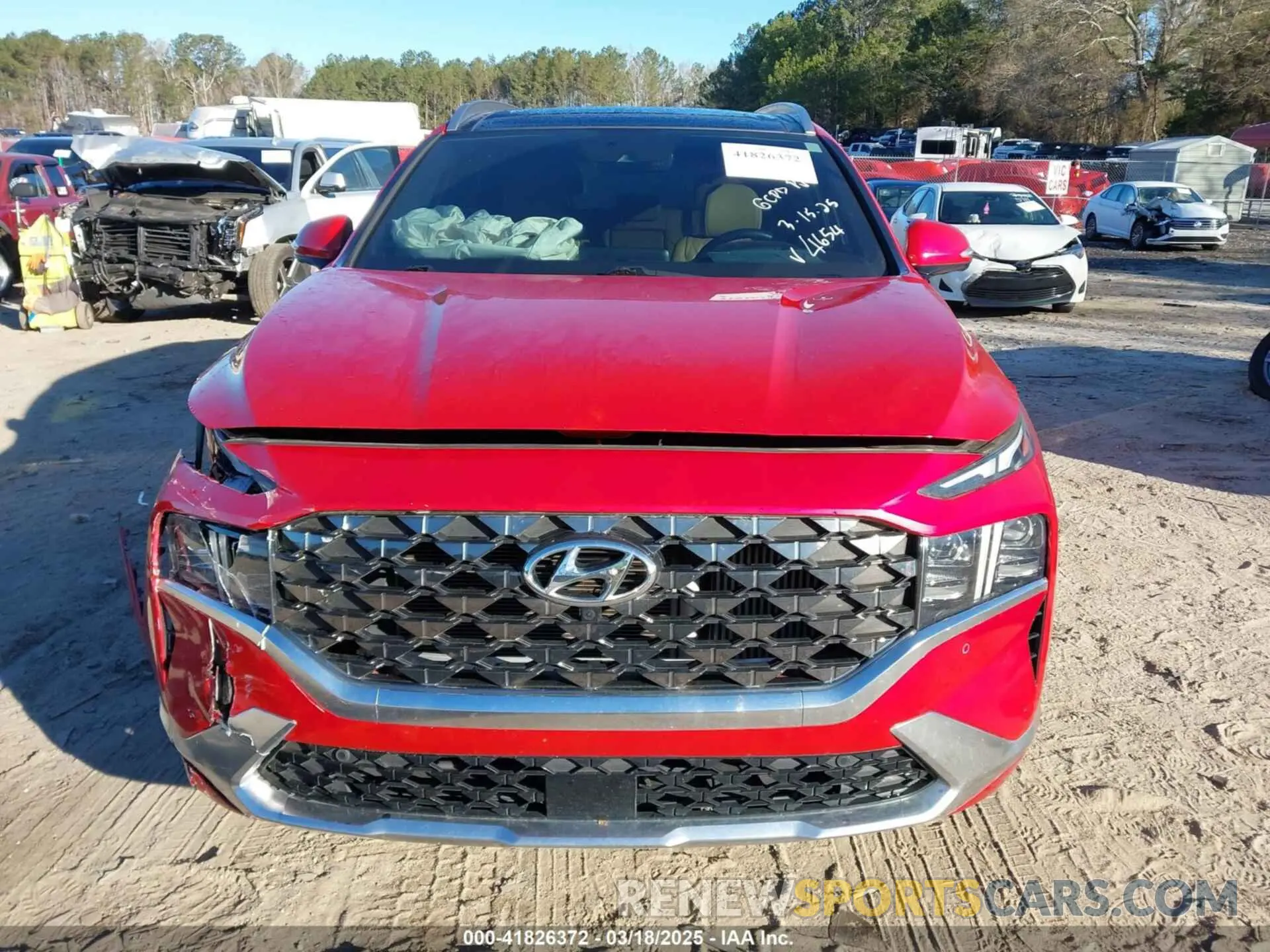 12 Photograph of a damaged car 5NMS54AL0NH454654 HYUNDAI SANTA FE 2022