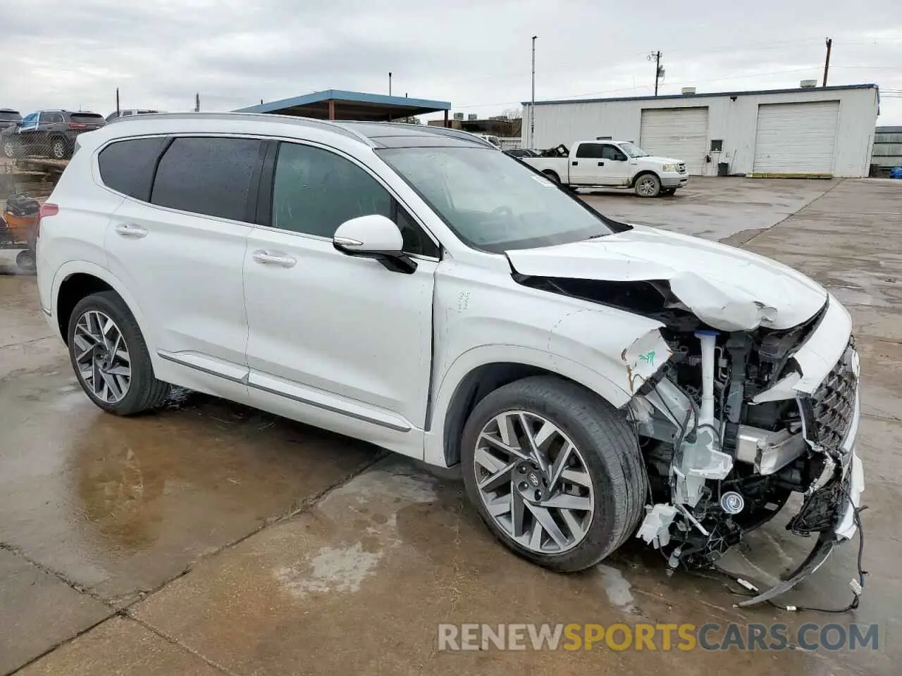 4 Photograph of a damaged car 5NMS54AL1NH466537 HYUNDAI SANTA FE 2022