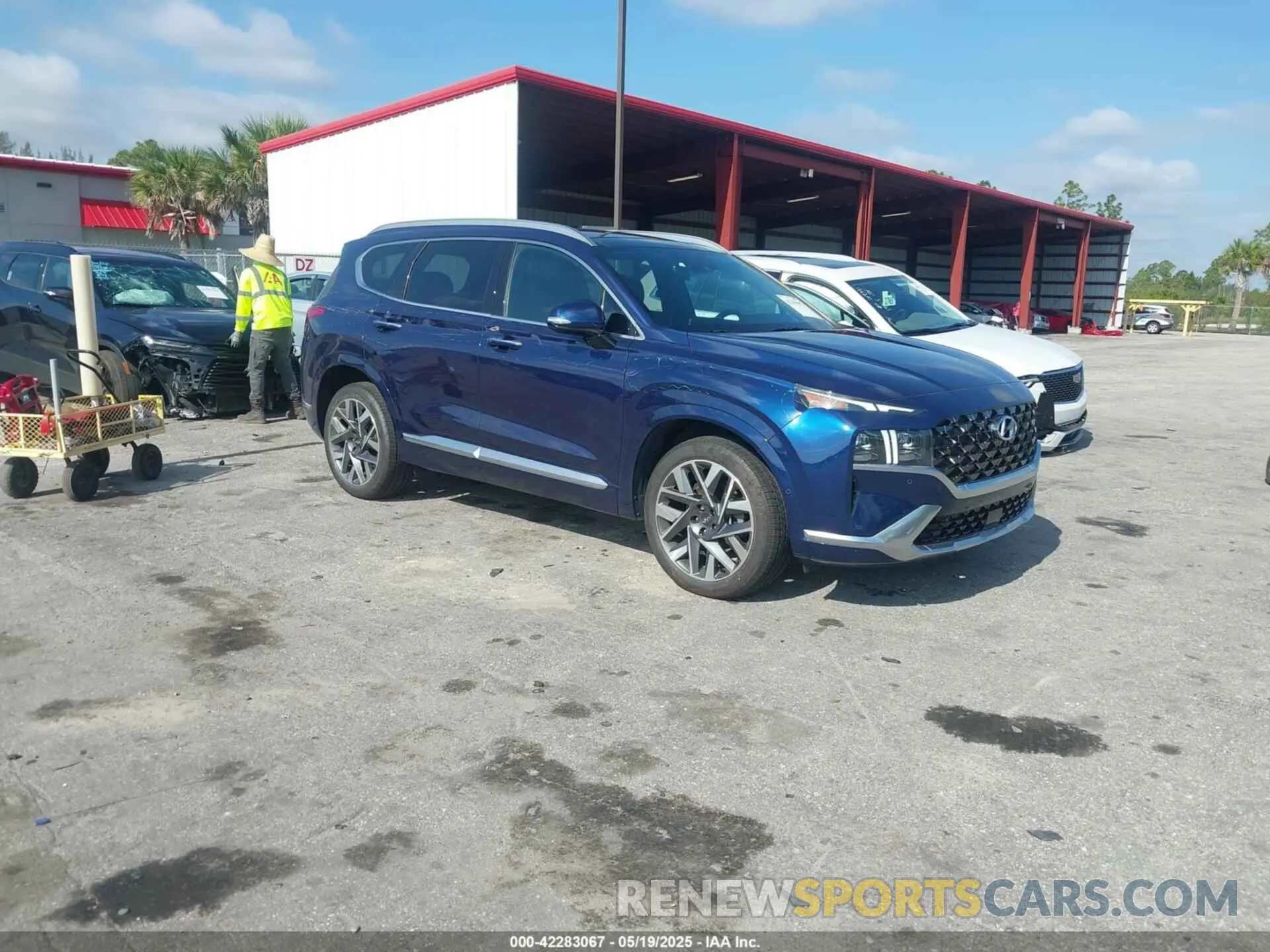 1 Photograph of a damaged car 5NMS54AL5NH403585 HYUNDAI SANTA FE 2022