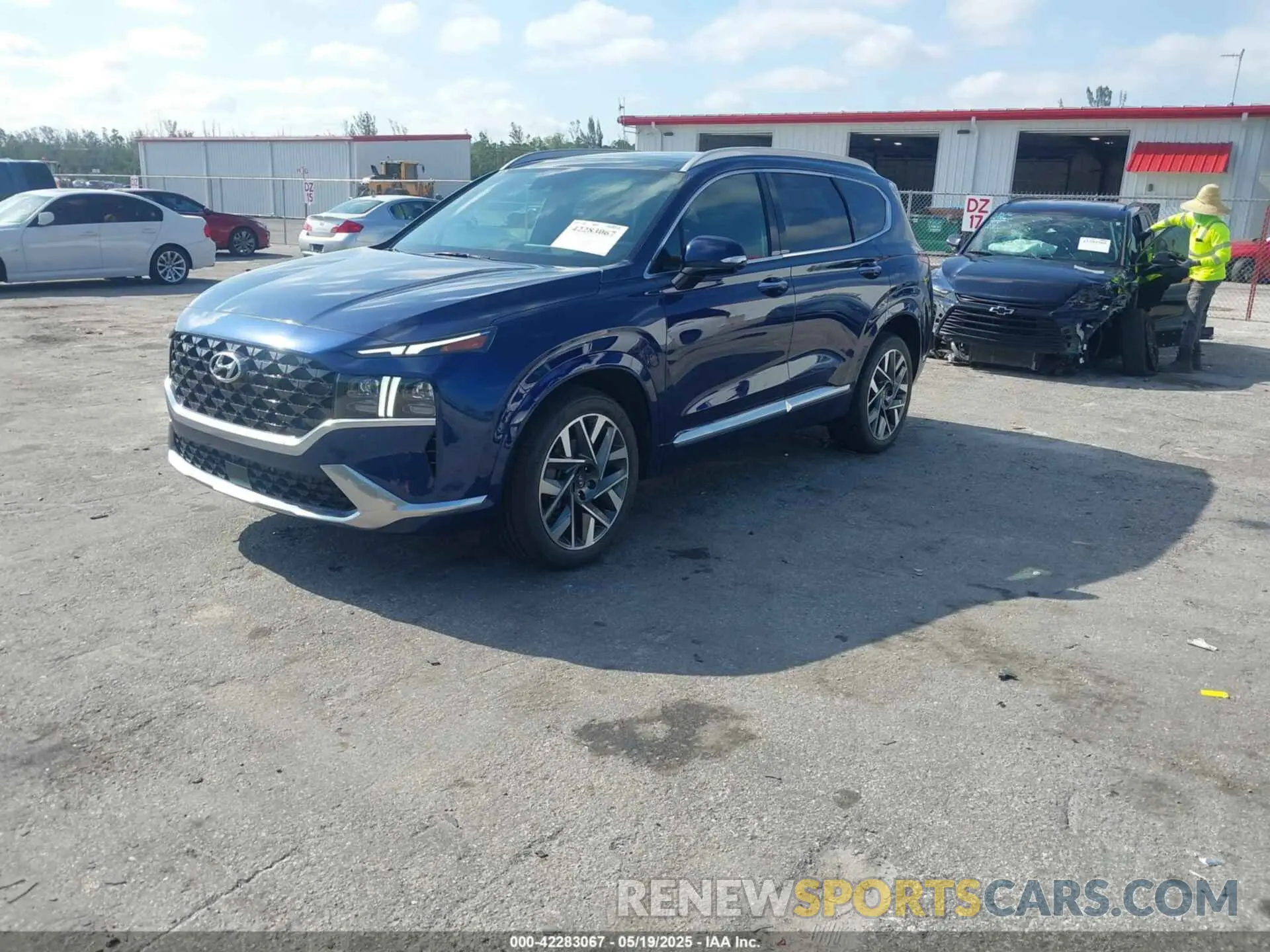 2 Photograph of a damaged car 5NMS54AL5NH403585 HYUNDAI SANTA FE 2022