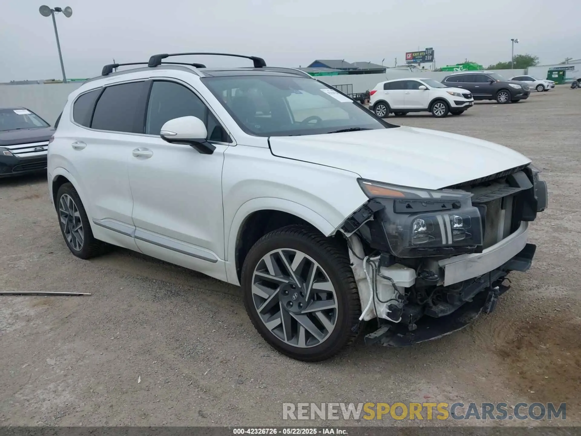 1 Photograph of a damaged car 5NMS54AL6NH471037 HYUNDAI SANTA FE 2022