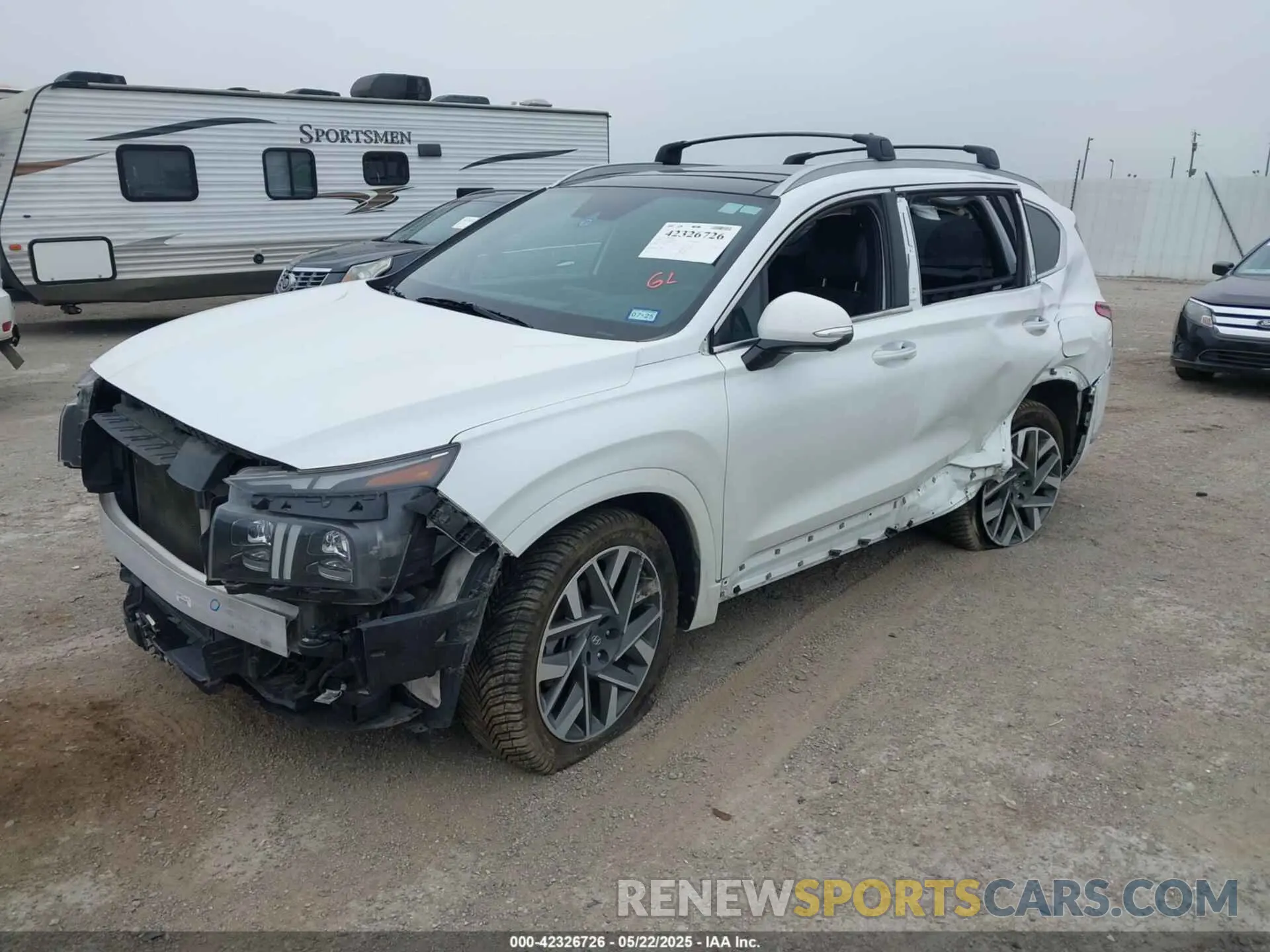 2 Photograph of a damaged car 5NMS54AL6NH471037 HYUNDAI SANTA FE 2022