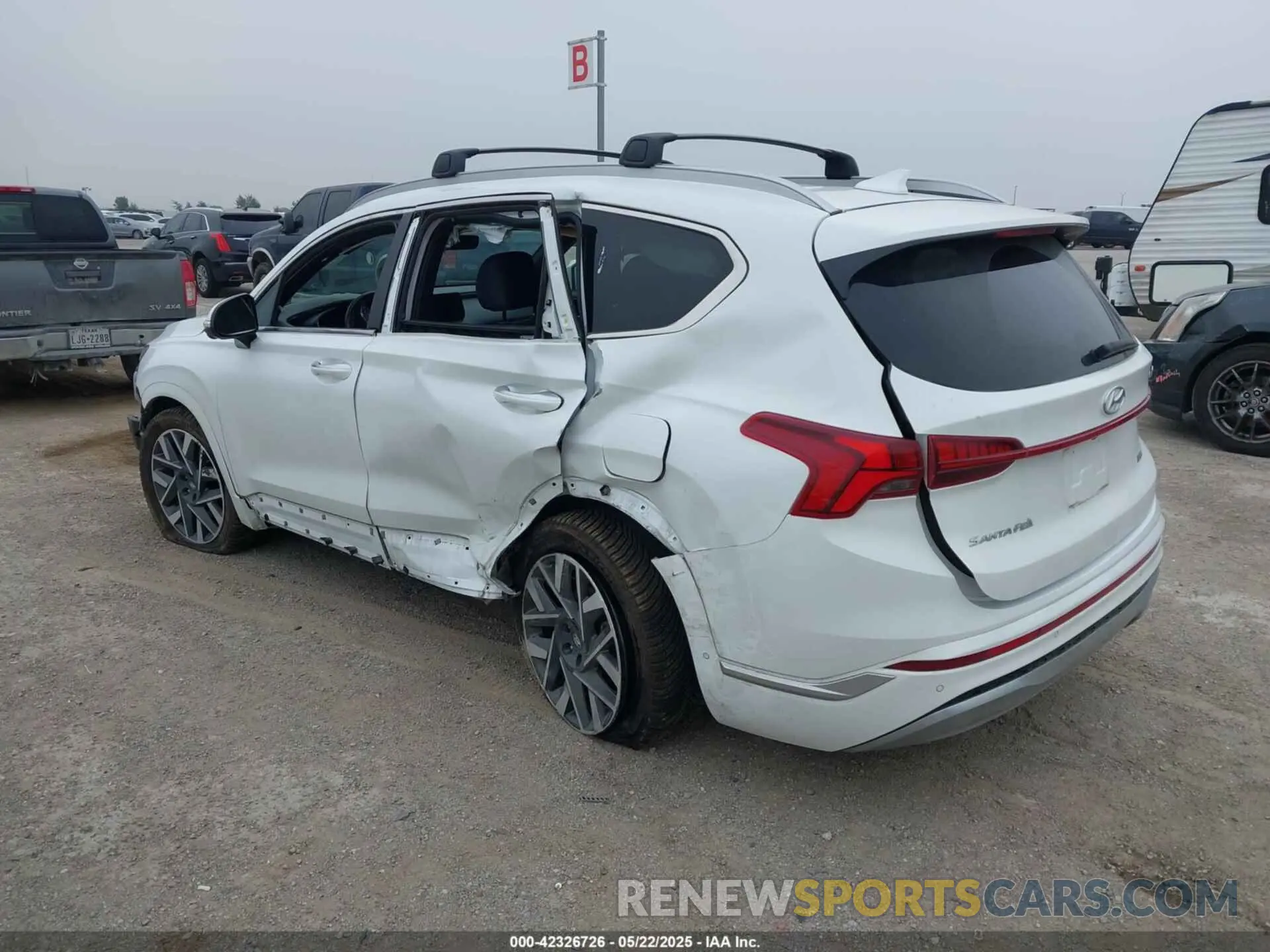 3 Photograph of a damaged car 5NMS54AL6NH471037 HYUNDAI SANTA FE 2022