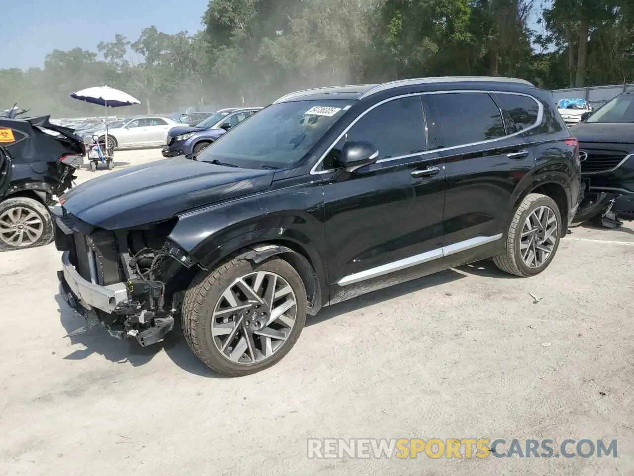 1 Photograph of a damaged car 5NMS54AL8NH450061 HYUNDAI SANTA FE 2022