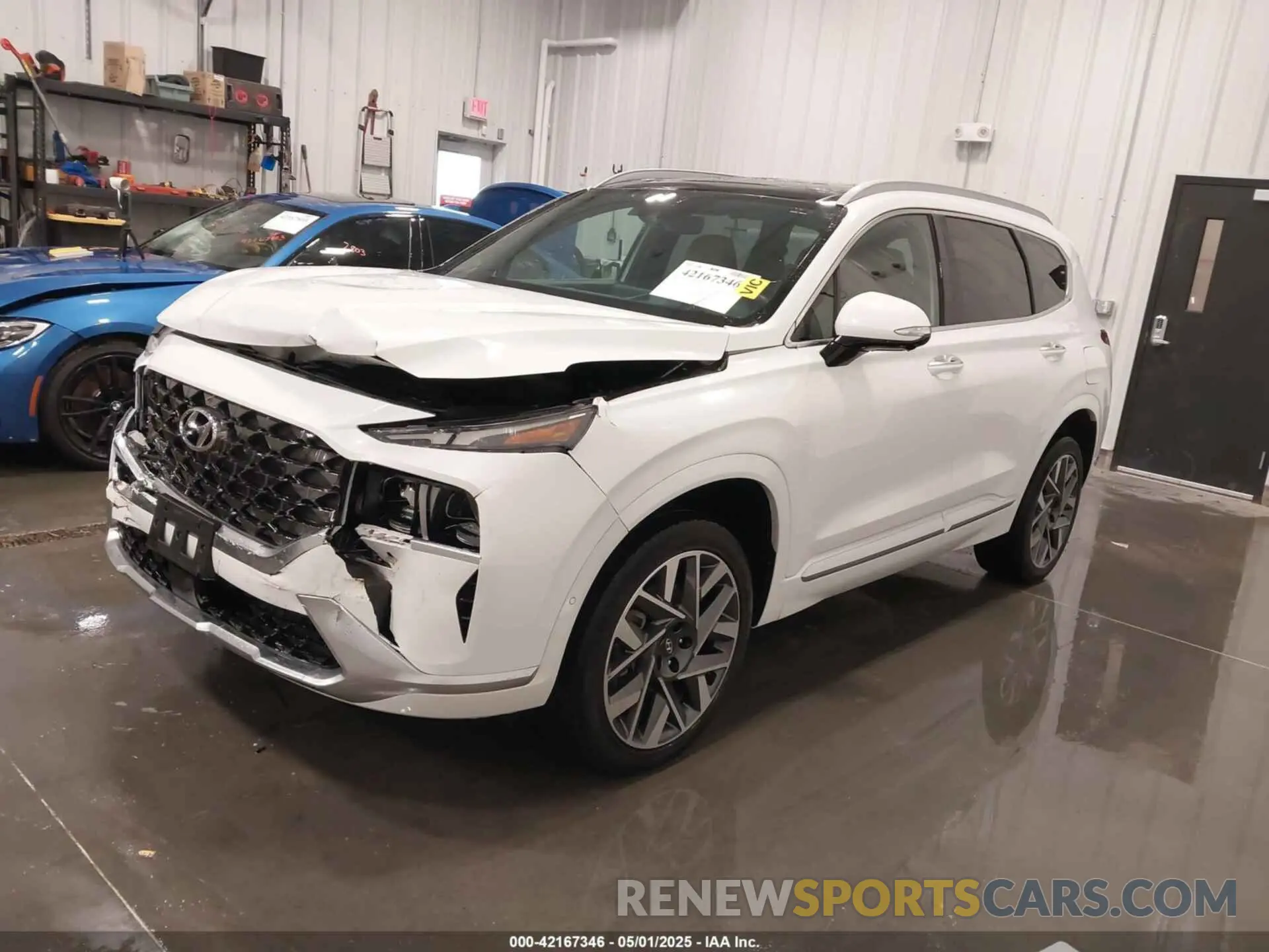 2 Photograph of a damaged car 5NMS5DAL1NH436678 HYUNDAI SANTA FE 2022