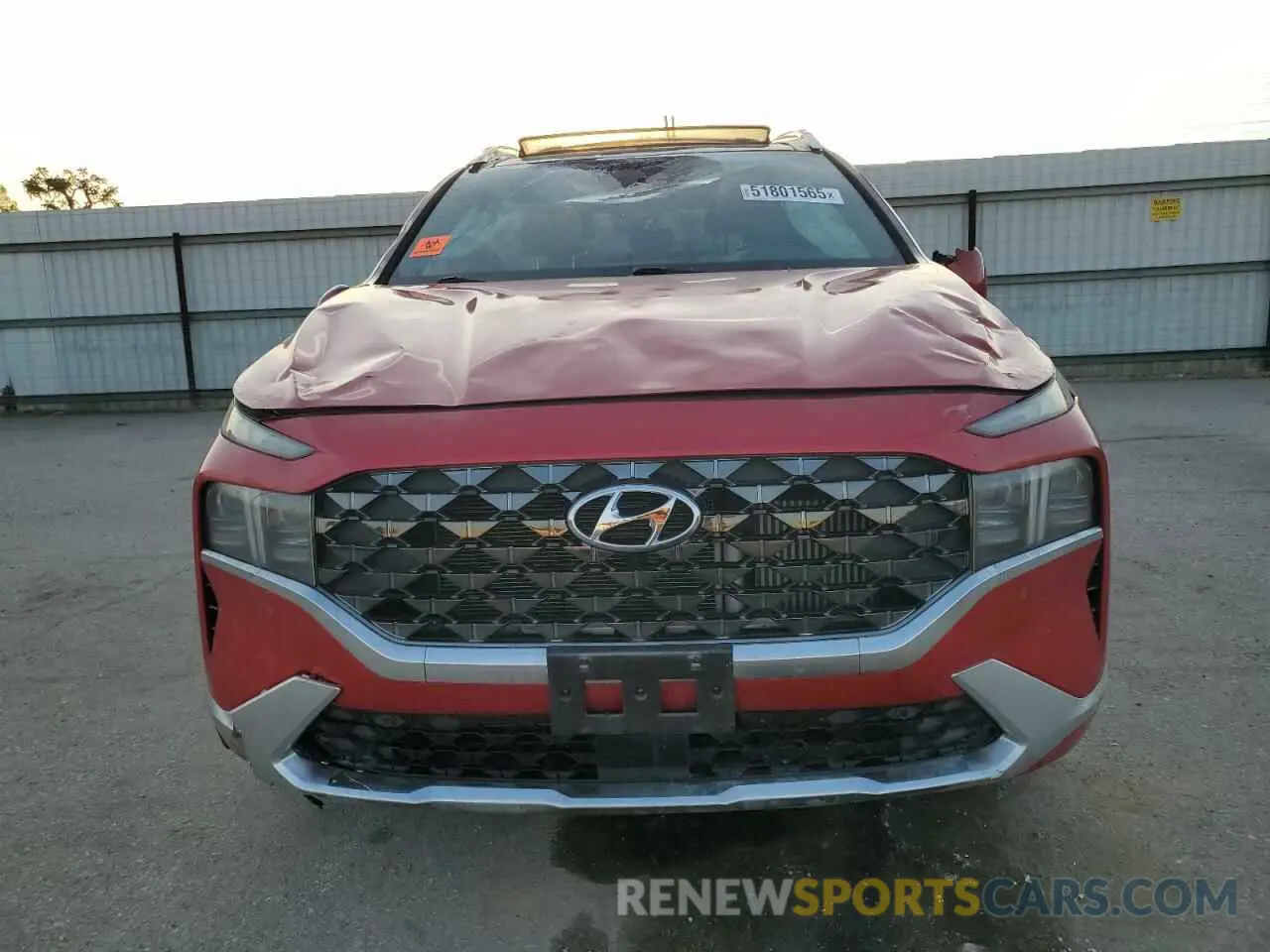5 Photograph of a damaged car 5NMS5DALXNH440616 HYUNDAI SANTA FE 2022