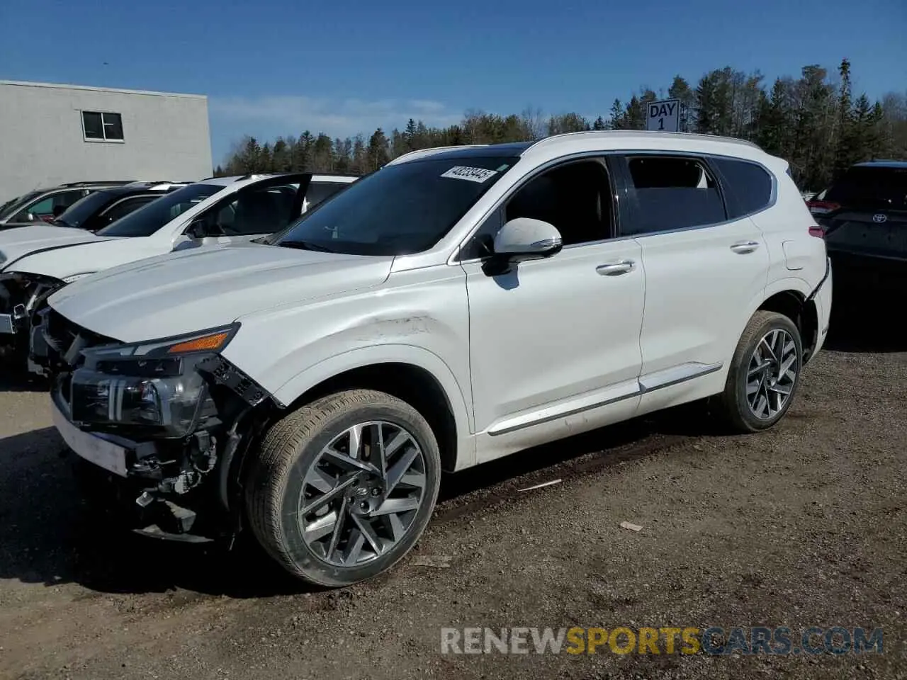 1 Photograph of a damaged car 5NMS5DALXNH477293 HYUNDAI SANTA FE 2022